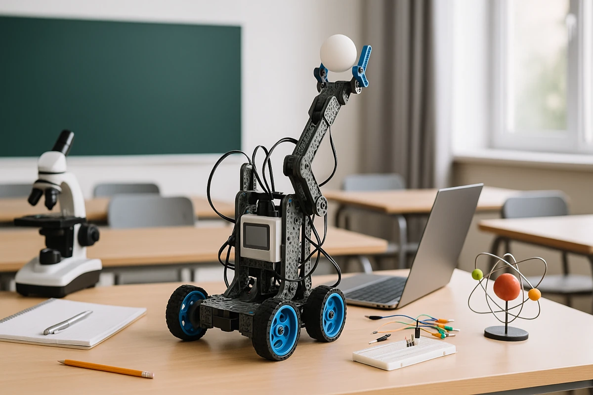 STEM equipment and technology in a modern classroom