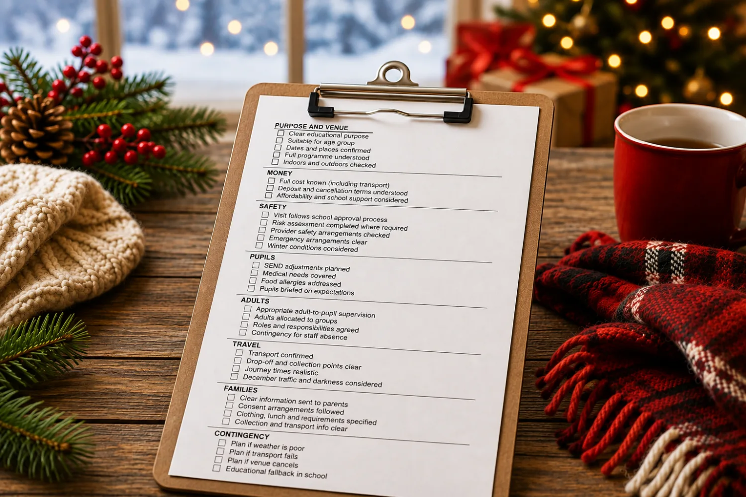 A Teacher’s Checklist for Booking a Christmas Educational Visit