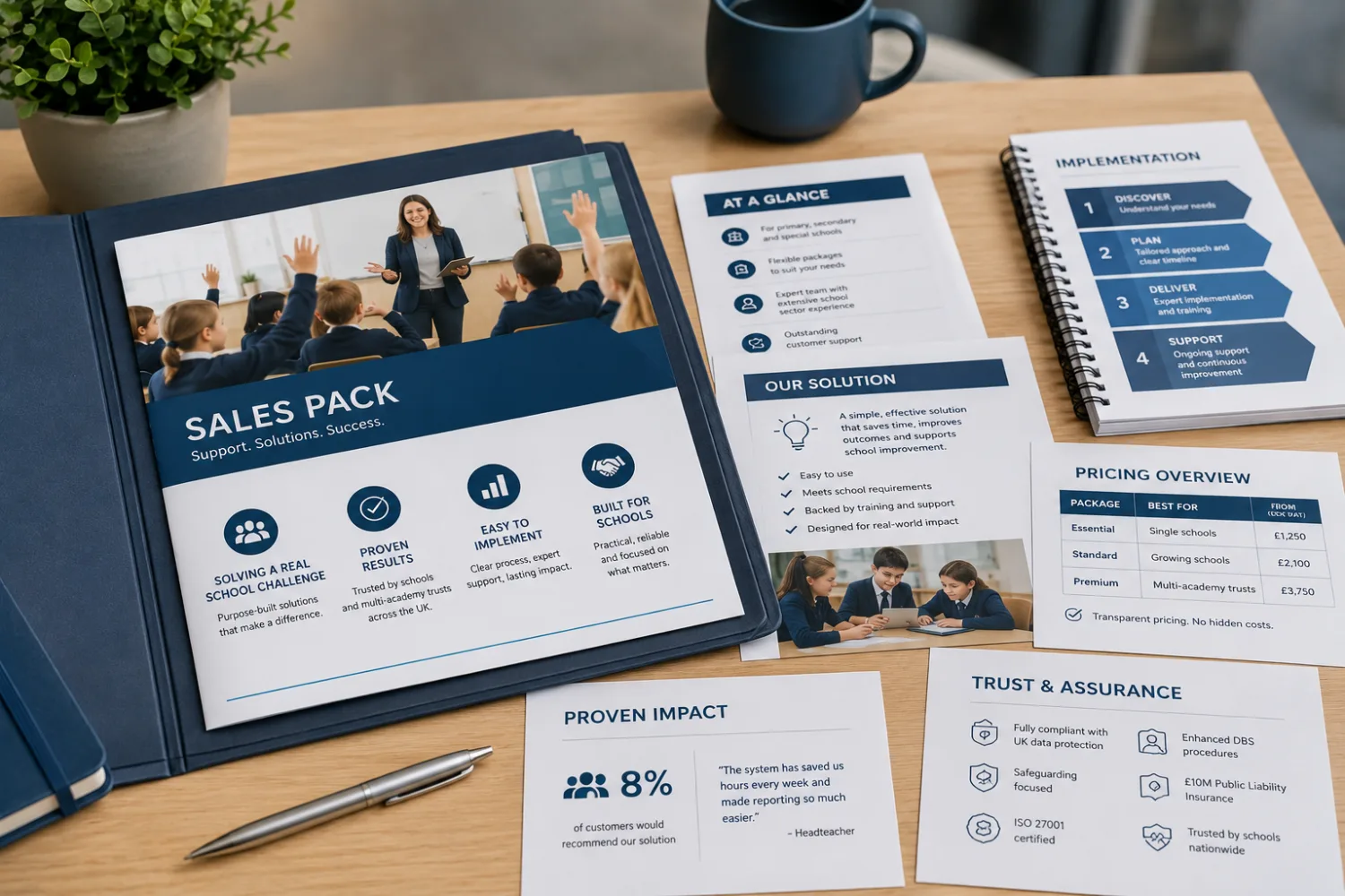 What to Include in a School Supplier Sales Pack
