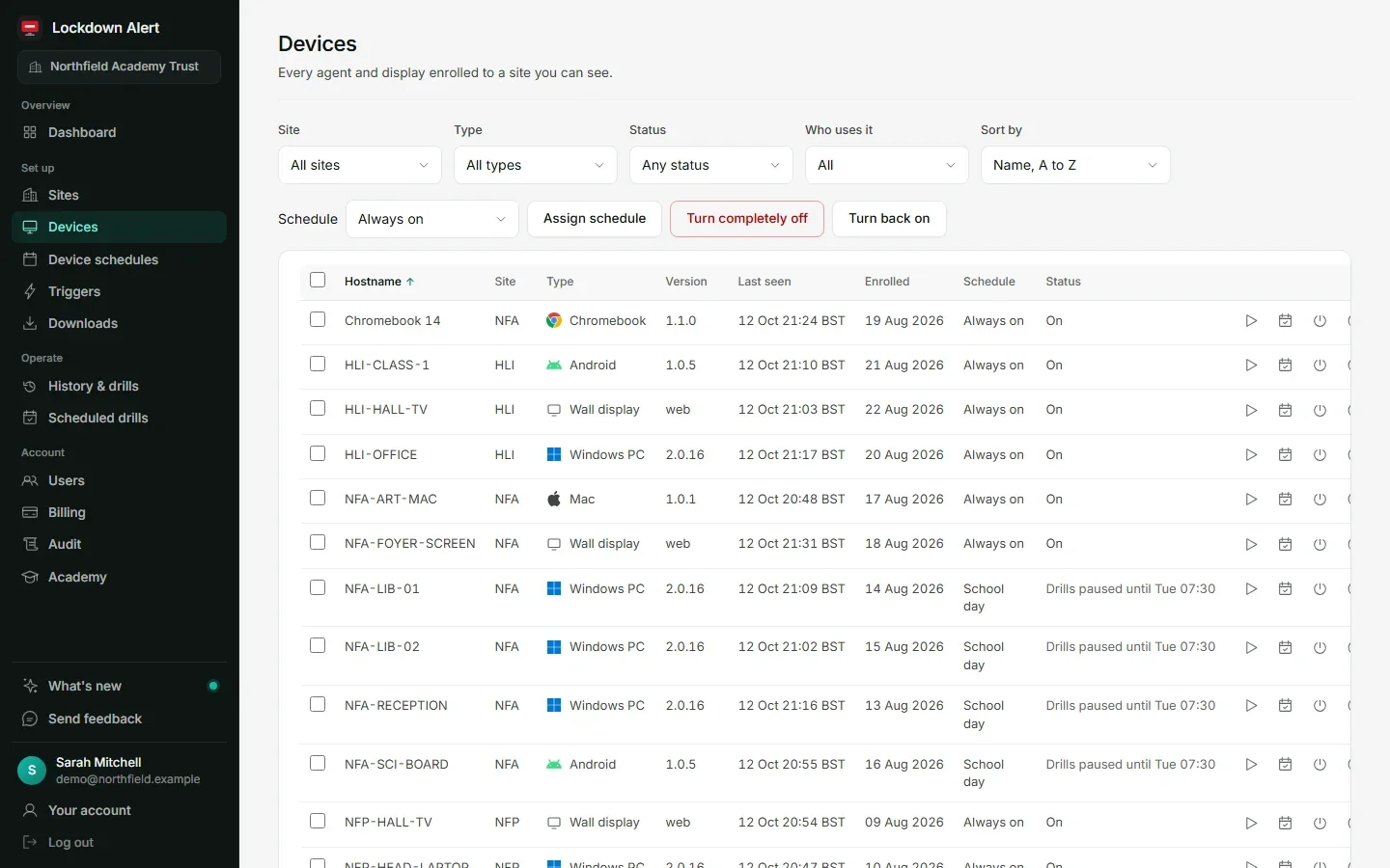 Ed-Tech & Digital Tools, Transport, Safety & Security, IT, Networking & Infrastructure – Lockdown Alert